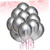 VILLFUL 50pcs 10 Inches Latex Thicken Metallic Silver Balloons Party Decorations for Wedding view 2