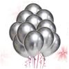 VILLFUL 50pcs 10 Inches Latex Thicken Metallic Silver Balloons Party Decorations for Wedding view 3