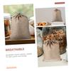 WHAMVOX 6pcs Reusable Vegetable Drawstring Pockets Eco-friendly Burlap Produce Bags for Groceries view 3