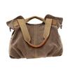 Yardenfun Women's Canvas Shoulder Bag Large Capacity Tote Fashion Handbags Retro Punk Bag Sturdy Handle view 1