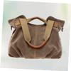 Yardenfun Women's Canvas Shoulder Bag Large Capacity Tote Fashion Handbags Retro Punk Bag Sturdy Handle view 3