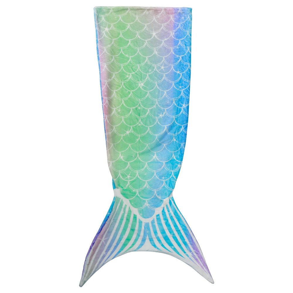 US Mermaid Tail Blanket Flannel Mermaid Tail Sleeping Bag Wearable Mermaid Sleeping Blanket Fish Scale Design Snuggle Blanket Soft Mermaid Scale Sleeping Bag for Kids Adults(blue)
