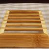 LIFKICH Bamboo Soap Box Draining Holes Wooden Soap Dish Tray Natural Bamboo Storage Container Organizer view 2