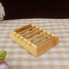 LIFKICH Bamboo Soap Box Draining Holes Wooden Soap Dish Tray Natural Bamboo Storage Container Organizer view 4