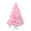 Xmas Trees Artificial Christmas Tree PVC Christmas Tree with Support Indoor Outdoor Holiday Decoration Fireproof New Year Decorations-Pink 210Cm Commemoration Day view 1