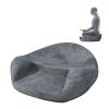 Meditation Cushion,Comfortable Floor Pillow,Large Thick Floor Cushion Seating,Ergonomic Cushion,Memory Foam Filling Cushion,Bay Window Rooftop Cushion,Meditation Cushion Foam Meditation Pillows(Grey) view 1