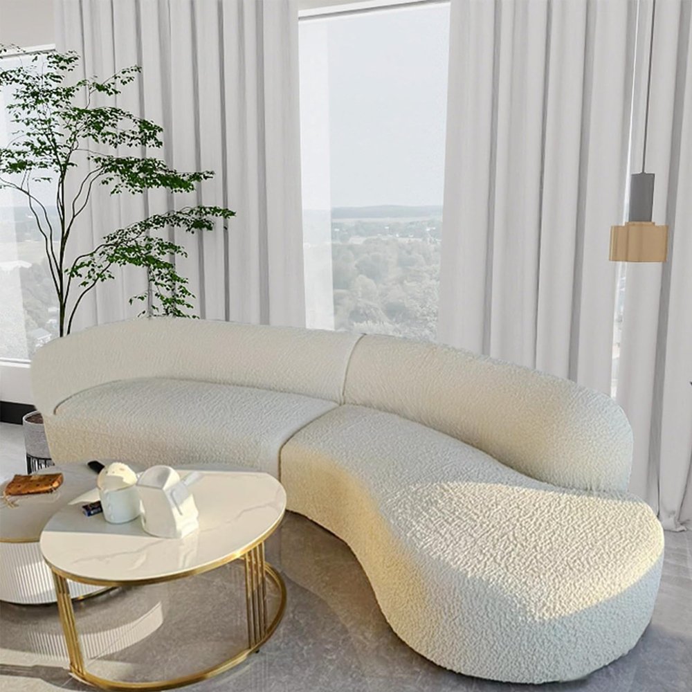 HEVOY Armless Sofa Cover, Stretch L Shape Chaise Lounge Sectional Slipcover, Wear-Resistant Universal Special Shape Couch Cover (White, Sofa Armless Chair [Suitable for 28-39 inches])