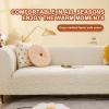 HEVOY Armless Sofa Cover, Stretch L Shape Chaise Lounge Sectional Slipcover, Wear-Resistant Universal Special Shape Couch Cover (White, Sofa Armless Chair [Suitable for 28-39 inches]) view 2