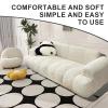 HEVOY Armless Sofa Cover, Stretch L Shape Chaise Lounge Sectional Slipcover, Wear-Resistant Universal Special Shape Couch Cover (White, Sofa Armless Chair [Suitable for 28-39 inches]) view 4