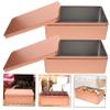 Hoement 2pcs Small Metal Tin Tea Packaging Box Tea Bag Storage Container Tin Case for Loose Dried Fruits Snacks Gifts Jewelry view 4