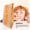 BELLIFFY 30pcs Oil Kraft Paper Bags for Bread Donuts Snacks Transparent Bakery Pouches Food Grade Non-stick for Home Bakery Use view 2