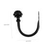TOPPERFUN 6pcs U-Shape Hooks Multi-Functional Wall Mounted Tiebacks for Drapery Vintage Decor for Living Rooms Bedrooms and More Easy Installation view 4