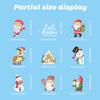 10 Sheets Merry Christmas Window Clings Stickers 177Pcs Double-Side Christmas Window Decorations Santa Claus Deer Snowmen Snowflakes Winter Window Decals for Kids Christmas Holiday Home Decor view 4