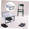 HOMOCONO Plastic Shoe Box Organizer, 2 Pack PP Stackable Storage view 4