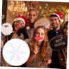 Anneome 600pcs Christmas Snowflake Confetti Decorative White for Holiday Parties and Events for Crafts and Festive Decor view 2