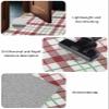 Bathroom Rugs,Christmas Farm Red Green Tartan Kitchen Rug Non-Slip Rubber Backing Doormat,Retro Modern Lattice Art Absorbent Bath Mat Washable Floor Mats for Bedroom Entryway 24x36in view 2