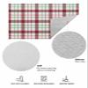 Bathroom Rugs,Christmas Farm Red Green Tartan Kitchen Rug Non-Slip Rubber Backing Doormat,Retro Modern Lattice Art Absorbent Bath Mat Washable Floor Mats for Bedroom Entryway 24x36in view 3