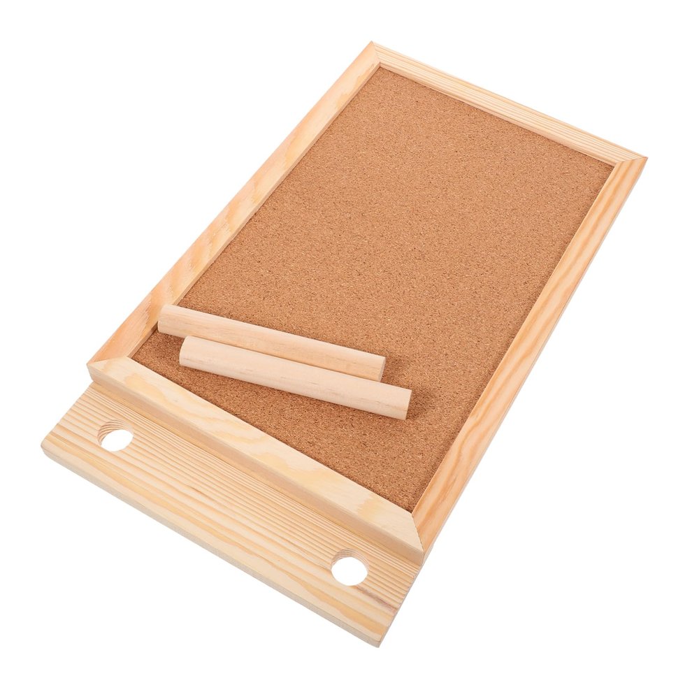 COHEALI Desktop Cork Bulletin Board Notice Board for Office Home Stylish Memo Display with Push Pins Reminder for Work and Study