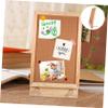 COHEALI Desktop Cork Bulletin Board Notice Board for Office Home Stylish Memo Display with Push Pins Reminder for Work and Study view 4
