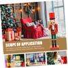 Christmas Wooden Cartoon Soldier Nutcracker Adorn Desktop Creative view 4