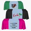 Custom Table Runner with Business Logo, Name, Design Personalized Tablecloth Customized Table Banner for Party Tradeshow Events Decor 36"x72", Wathet view 3