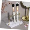 Cabilock Marble Makeup Organizer Toothbrush Holder Compartments for Cosmetics and Accessories Space-Saving Design for Bathroom and Vanity Storage view 2