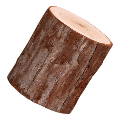 HAPINARY Rustic Wood Pile Ornaments Candle Holders for Table Centerpiece Wooden Tea Light Holders Decorative Candle Stands Wedding