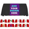 Custom Table Runner with Business Logo or Your Text Personalized Tablecloth Runners Customize with Logo for Birthday Wedding Anniversary Tradeshow Events 24"x72", Purple view 1