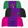 Custom Table Runner with Business Logo or Your Text Personalized Tablecloth Runners Customize with Logo for Birthday Wedding Anniversary Tradeshow Events 24"x72", Purple view 3