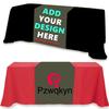 Custom Table Runner with Business Logo, Name, Design Personalized Tablecloth Customized Table Banner for Party Tradeshow Events Decor 36"x72", Yellow Green view 2