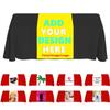 Custom Table Runner with Business Logo, Personalized Table Cloth with Text Photo, Customize Tablecloth for Birthday Wedding Anniversary Tradeshow Events, 30"x72", Bright Yellow view 1