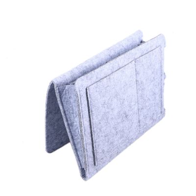 Cabilock Bedside Hanging Storage Bag Organizer for Bunk Dorm Rooms Lightweight Felt Pouch for Books Remote Snacks Chargers Convenient Wall-mounted Accessory for Daily Essentials