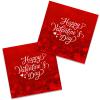 50-Pack Valentine's Day 3-Ply Napkins - Romantic Love Heart Design, Perfect for Galentines & Valentine's Celebrations, Red Heart Disposable Paper Napkins for Party Supplies & Decorations view 1