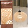ULDIGI Bamboo Lampshade Pendant Light Vintage Decor Lamp Shade Boho Style for Home Lighting view 4