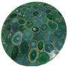 18 x 18 Inches Round Green Agate Coffee Table Top Resin Sofa Side Table with Luxurious Look view 1