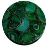 18 x 18 Inches Round Green Agate Coffee Table Top Resin Sofa Side Table with Luxurious Look view 2