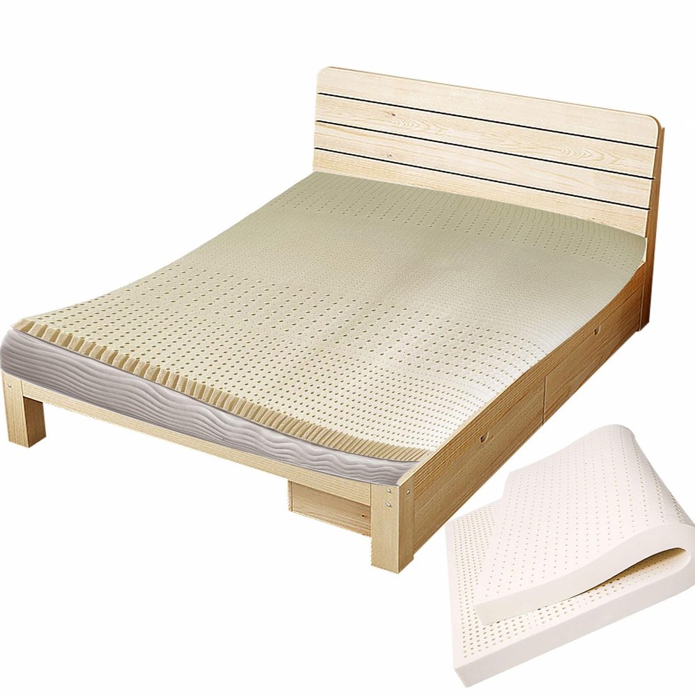 Natural Rubber Pure Mattress Thickened 80180cm(3171inch), 100% Natural Latex Mattresses Honeycomb Pore Ventilation, Organic Twin Mattress, Latex Mattress, Home Bedroom Cushion,3in
