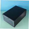 Parliky 6pcs Stackable Shoe Storage Box, Thickened Plastic Door Black view 2