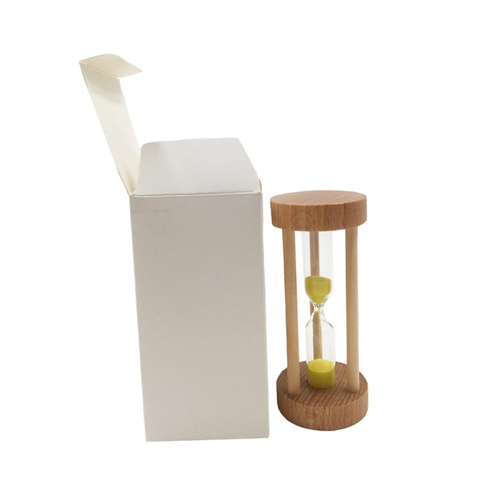3 Minute Wooden Sandglass Hourglass Timer for Board Games Decor