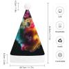 BTCOWZRV Melt In The Water Christmas Hat Unisex Velvet Santa Hat Xmas Holiday Hat for Adults New Year Party Headwear view 2