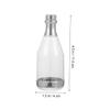 COOLHIYA 30pcs Miniature Wine Bottle Candy Boxes Creative Wedding Favor Containers for Bridal Showers Birthdays and Engagement Parties Elegant Silver Bottle Design view 2