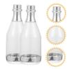 COOLHIYA 30pcs Miniature Wine Bottle Candy Boxes Creative Wedding Favor Containers for Bridal Showers Birthdays and Engagement Parties Elegant Silver Bottle Design view 4