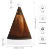 BTCOWZRV Pumpkin on Brown Background - Christmas Hat Unisex Velvet Santa Hat Xmas Holiday Hat for Adults New Year Party Headwear view 2