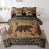 Feelyou Bear Farmhouse Bed in a Bag Boys Queen Size, 7 Pieces Cute Bear Bedding Set for Kids, Ultra Soft Wildlife Decor Bed Set Includes Comforter, Sheet Set, Pillowcases view 3