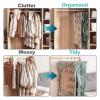 LLZJDDPLY Vacuum Storage Bags, 5 Pack Hanging Vacuum Storage Bags, Hanging Vacuum Storage Bags for Coats, Vacuum Storage Bags for Dresses, Suits, Coats(70x105cm/27.5x41in) view 3