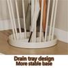GOIPNGPK Umbrella Stand, Umbrella Holder, Freestanding Umbrella Basket with Drip Tray, Modern Iron Frame Umbrella Storage, Indoor Umbrella Holder for Entryway(Green) view 3