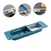 PRETYZOOM Expandable Telescopic Sink Strainer Rack Kitchen Drain Organizer with Filter Nets for Hair and Food Multi-functional Storage Blue view 2