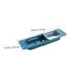 PRETYZOOM Expandable Telescopic Sink Strainer Rack Kitchen Drain Organizer with Filter Nets for Hair and Food Multi-functional Storage Blue view 3