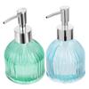HOLIDYOYO 2pcs Glass Liquid Dispenser Pump Bottle Empty Pump Bottle for Shampoo Soap Kitchen Soap Dispenser view 1