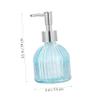 HOLIDYOYO 2pcs Glass Liquid Dispenser Pump Bottle Empty Pump Bottle for Shampoo Soap Kitchen Soap Dispenser view 2